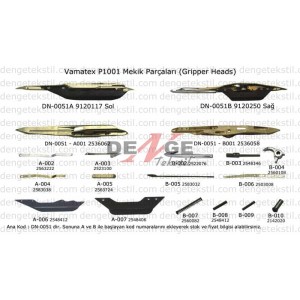 Vamatex P1001 Mekik Parçaları DN-0051A